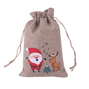 Jute Bags Christmas Gift Drawstring Pouch Cotton