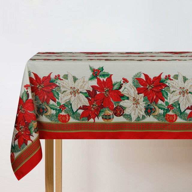 Christmas Tablecloth Waterproof Cloth