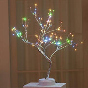 108 LED USB Table Lamp Copper Wire Christmas Fire - Christmas Trees USA