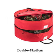 Double layer Round Christmas Wreath Storage Bag