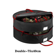Double layer Round Christmas Wreath Storage Bag
