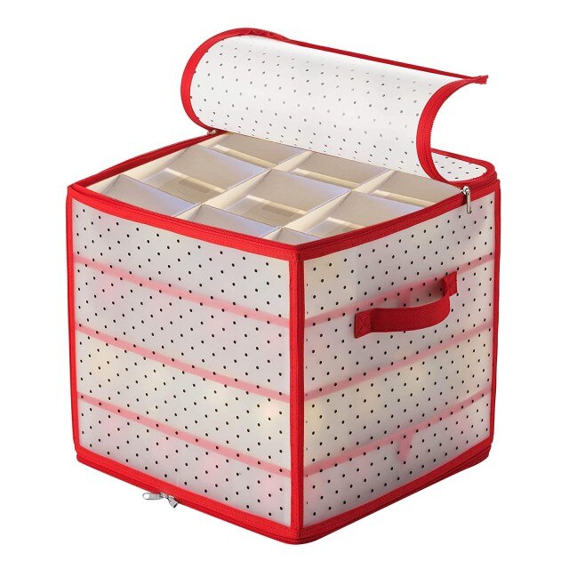 Christmas Storage Box Compartment Container