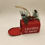 Christmas Tree Pendant Mailbox Candy Red Box