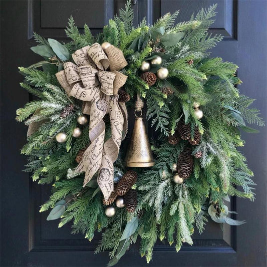 Christmas Wreath With Christmas Pine Cone