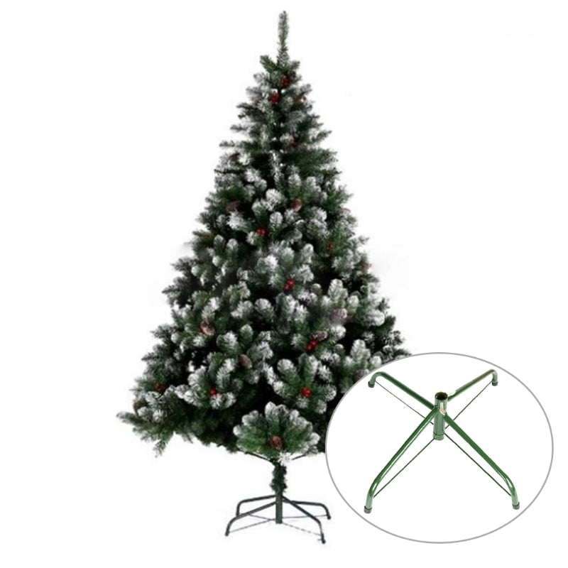 Christmas Tree Stand Bracket Bottom Iron Metal Mount Holder Foldable