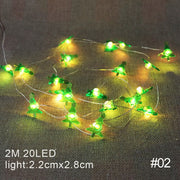 Santa Claus Snowflake Tree LED Light String Christmas Fairy Decor