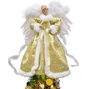 Multi-Usage Golden Lighted Angel Christmas Tree Topper