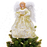 Multi-Usage Golden Lighted Angel Christmas Tree Topper