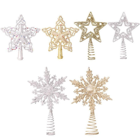 Christmas Tree Topper Star Snowflake Design Star Tree Topper