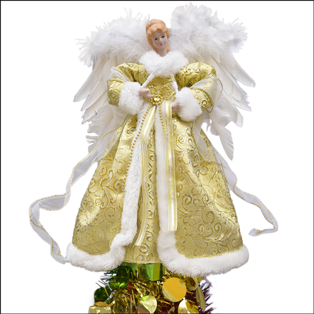 White Angel White Lighted Tree Topper Christmas Treetop
