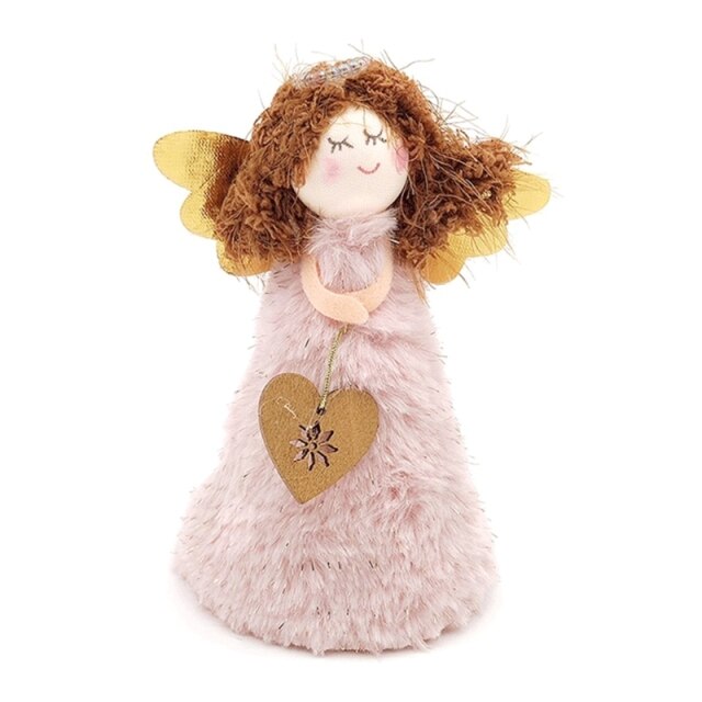 Christmas Tree Topper Plush Fairy Angel Treetop Figurine