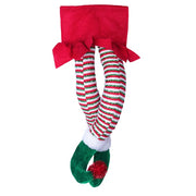 Plush Elf Legs for Christmas Decorations Stuffed Legs for Christmas