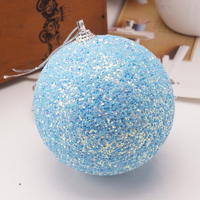 Glitter Christmas Ball Xmas Decorations Ornaments Hanging
