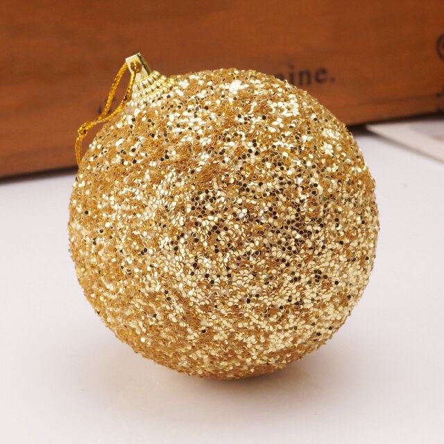 Glitter Christmas Ball Xmas Decorations Ornaments Hanging