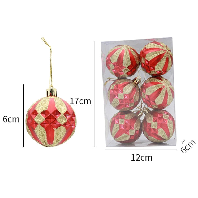 Colorful Christmas Ball Xmas Tree Hanging Pendant