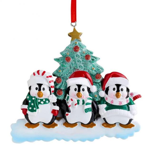 Christmas Wood Ornament For Christmas Tree Hanging Pendant