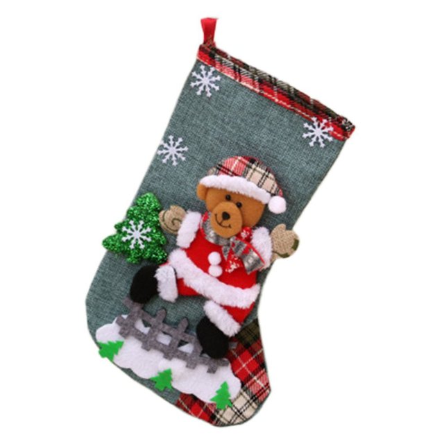 Sock Fireplace Hanging Ornaments Christmas Decoration