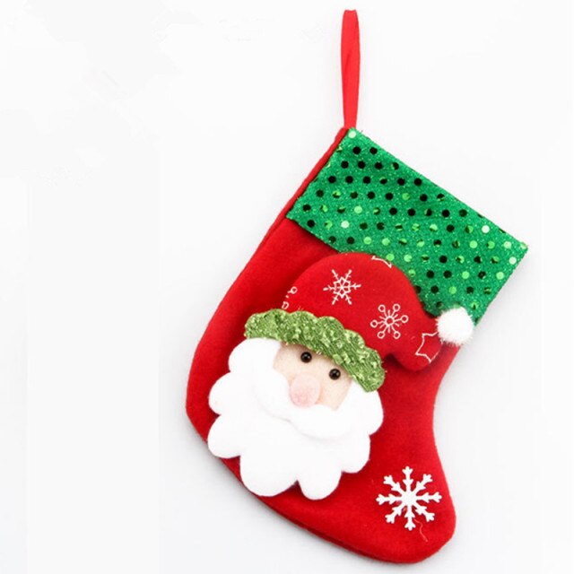 Christmas Socks Socks Santa Elk Fabric Stocking