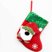 Christmas Socks Socks Santa Elk Fabric Stocking