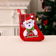 Christmas Socks Socks Santa Elk Fabric Stocking
