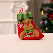 Christmas Socks Socks Santa Elk Fabric Stocking