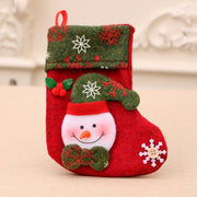 Christmas Socks Socks Santa Elk Fabric Stocking