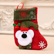 Christmas Socks Socks Santa Elk Fabric Stocking