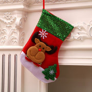 Christmas Socks Socks Santa Elk Fabric Stocking