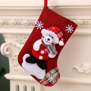 Christmas Socks Socks Santa Elk Fabric Stocking