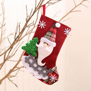 Christmas Socks Socks Santa Elk Fabric Stocking