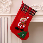 Christmas Socks Socks Santa Elk Fabric Stocking