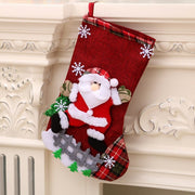 Christmas Socks Socks Santa Elk Fabric Stocking