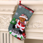 Christmas Socks Socks Santa Elk Fabric Stocking