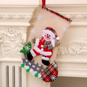 Christmas Socks Socks Santa Elk Fabric Stocking