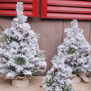 Artificial Christmas Miniature Flocking Snow Pine Tree