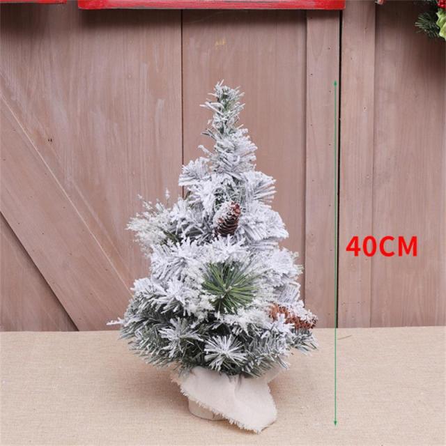 Artificial Christmas Miniature Flocking Snow Pine Tree