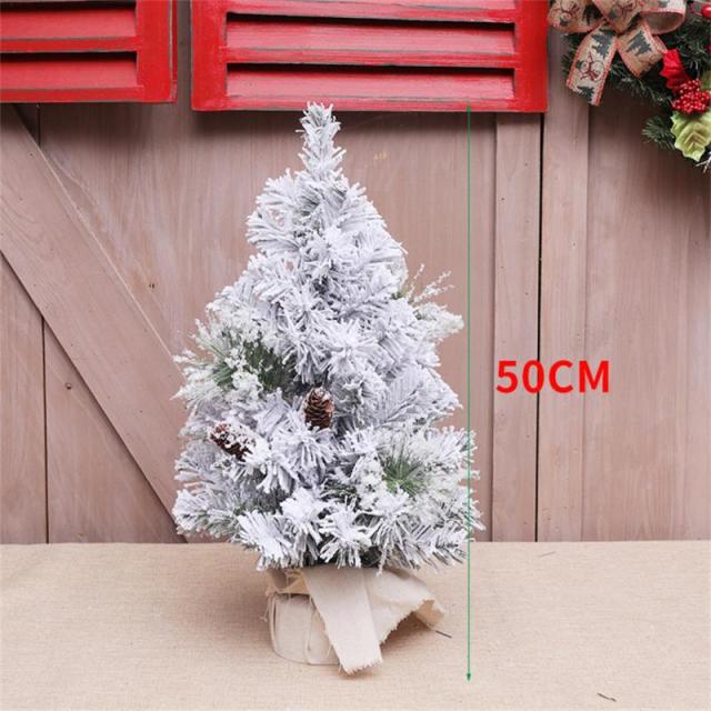 Artificial Christmas Miniature Flocking Snow Pine Tree