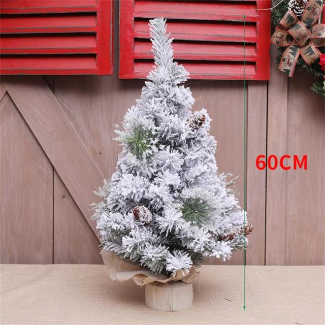 Artificial Christmas Miniature Flocking Snow Pine Tree