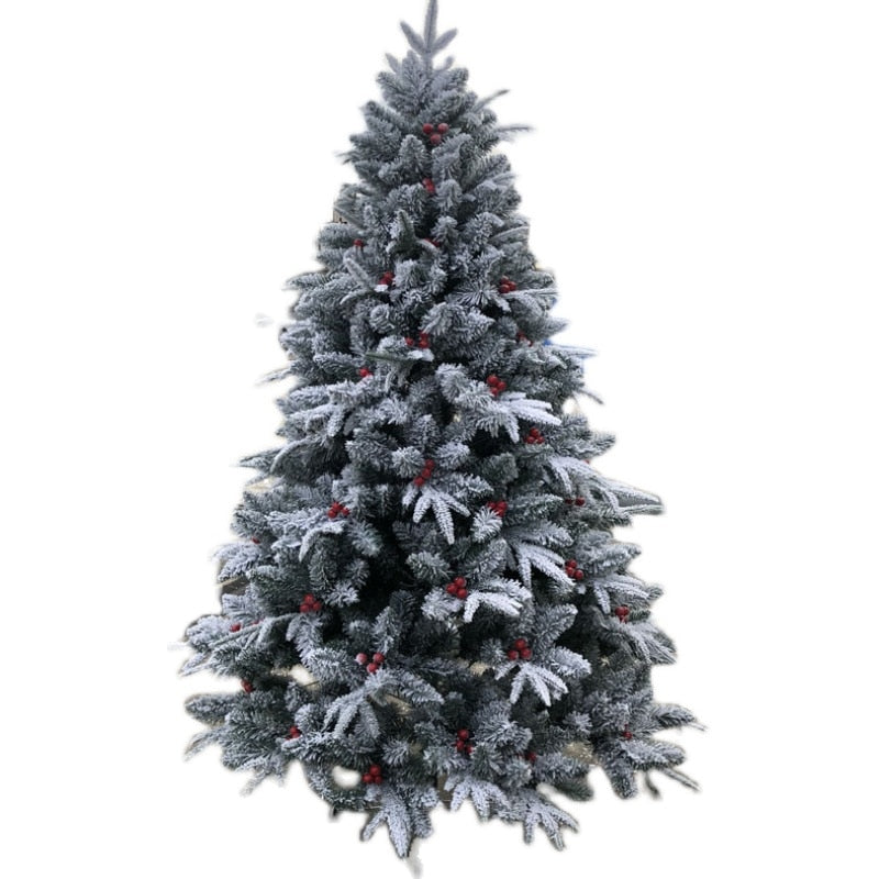 snow scene Christmas tree set simulation cedar