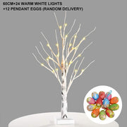Easter birch Tree With 24 LED Lights White Light