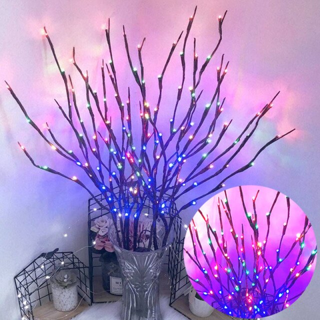 LED Willow Tree Branch Lamp Floral Night Lights