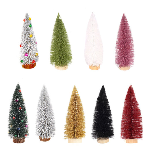 Colorful Pine Needle Powdered Mini Christmas Tree