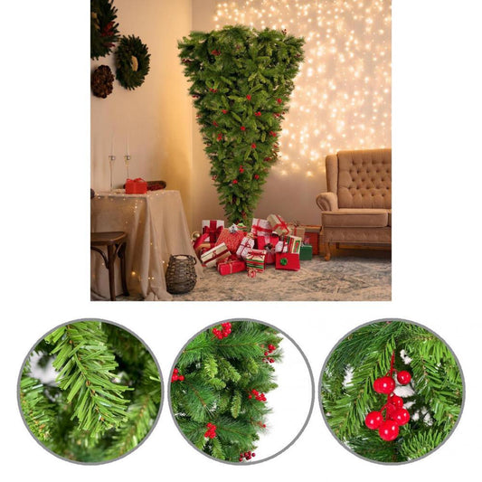 Green Color Christmas Tree Realistic Looking Fire-resistant