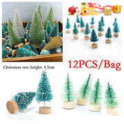 12 PCS/Bag Mini Christmas Tree Home Decoration - Christmas Trees USA