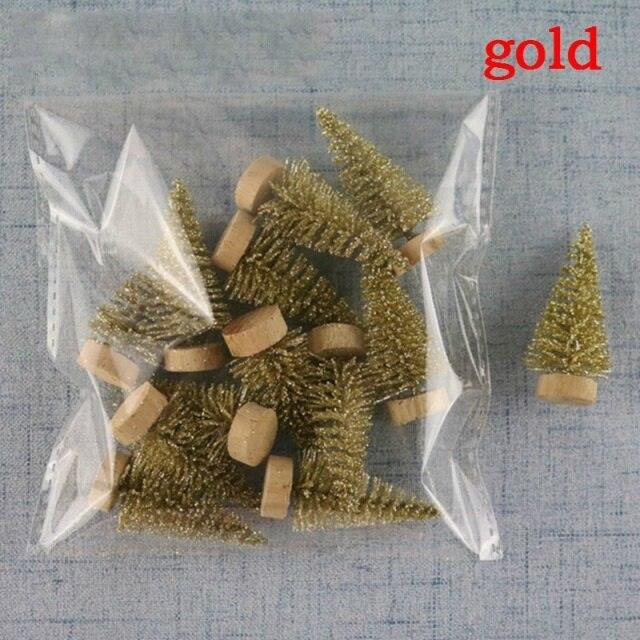 12 PCS/Bag Mini Christmas Tree Home Decoration - Christmas Trees USA