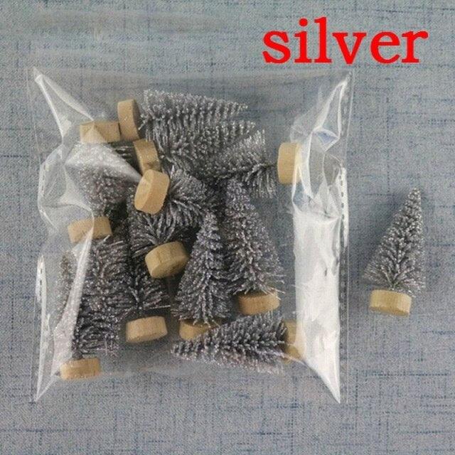 12 PCS/Bag Mini Christmas Tree Home Decoration - Christmas Trees USA