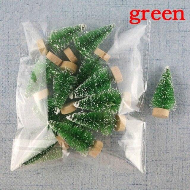12 PCS/Bag Mini Christmas Tree Home Decoration - Christmas Trees USA