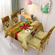 Christmas Printed Tablecloth Holiday Decoration