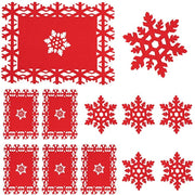 Merry Christmas Coaster Snowflakes Cup Mat